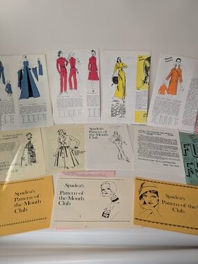 Spadea's Pattern-of-the-Month Club Lot • Yellow, Pink, Cream, Blue Covers